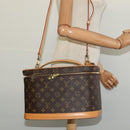 LOUIS VUITTON Monogram Nice Hand Bag 2way M47280 LV Auth 131714-26