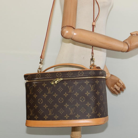 LOUIS VUITTON Monogram Nice Hand Bag 2way M47280 LV Auth 131714