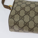 GUCCI GG Supreme Web Sherry Line Bag PVC Beige Gold 89 02 018 Auth 131720-16