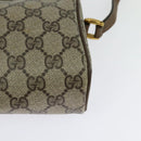 GUCCI GG Supreme Web Sherry Line Bag PVC Beige Gold 89 02 018 Auth 131720-9