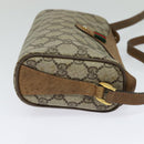 GUCCI GG Supreme Web Sherry Line Bag PVC Beige Gold 89 02 018 Auth 131720-4