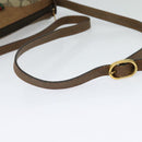 GUCCI GG Supreme Web Sherry Line Bag PVC Beige Gold 89 02 018 Auth 131720-7