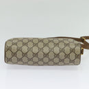 GUCCI GG Supreme Web Sherry Line Bag PVC Beige Gold 89 02 018 Auth 131720-5