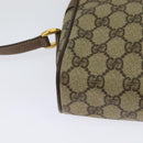 GUCCI GG Supreme Web Sherry Line Bag PVC Beige Gold 001 44 6655 Auth 131721-15