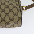 GUCCI GG Supreme Web Sherry Line Bag PVC Beige Gold 001 44 6655 Auth 131721-16