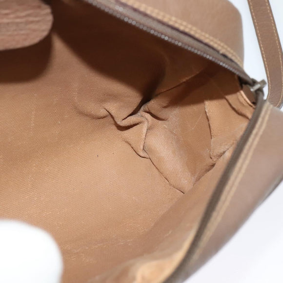 GUCCI GG Supreme Web Sherry Line Bag PVC Beige Gold 001 44 6655 Auth 131721