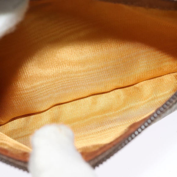 GUCCI GG Supreme Web Sherry Line Bag PVC Beige Gold 001 44 6655 Auth 131721