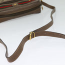 GUCCI GG Supreme Web Sherry Line Bag PVC Beige Gold 001 44 6655 Auth 131721-7