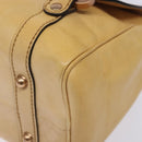 GUCCI Hand Bag Leather Beige 124245 Auth 131725-10