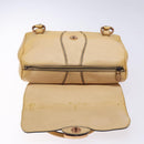 GUCCI Hand Bag Leather Beige 124245 Auth 131725-15