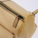 GUCCI Hand Bag Leather Beige 124245 Auth 131725-16