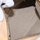 GUCCI Hand Bag Leather Beige 124245 Auth 131725-18
