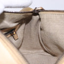 GUCCI Hand Bag Leather Beige 124245 Auth 131725-19