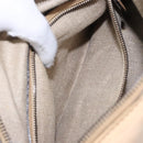 GUCCI Hand Bag Leather Beige 124245 Auth 131725-21