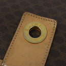 CELINE Macadam Canvas Shoulder Bag PVC Leather Brown Gold Auth 131727-17