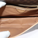 CELINE Macadam Canvas Shoulder Bag PVC Leather Brown Gold Auth 131727-11