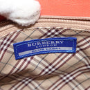 BURBERRY Blue Label Hand Bag Leather 2way Orange Auth 131728-11