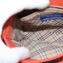 BURBERRY Blue Label Hand Bag Leather 2way Orange Auth 131728-19