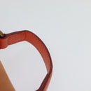 BURBERRY Blue Label Hand Bag Leather 2way Orange Auth 131728-8