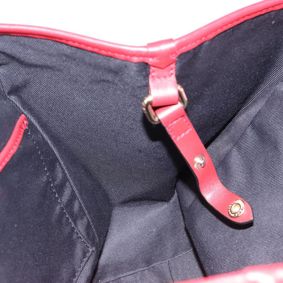 BURBERRY Nova Check Tote Bag Nylon Beige Gold Auth 131730