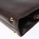 BOTTEGA VENETA Hand Bag Leather Brown Gold Auth 131734-15