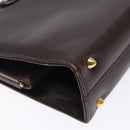 BOTTEGA VENETA Hand Bag Leather Brown Gold Auth 131734-16