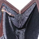 BOTTEGA VENETA Hand Bag Leather Brown Gold Auth 131734-18