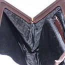 BOTTEGA VENETA Hand Bag Leather Brown Gold Auth 131734-19