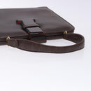 BOTTEGA VENETA Hand Bag Leather Brown Gold Auth 131734-7