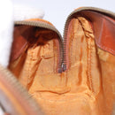 MCM Logogram Vicetos Hand Bag PVC Leather Brown Gold Auth 131735-19