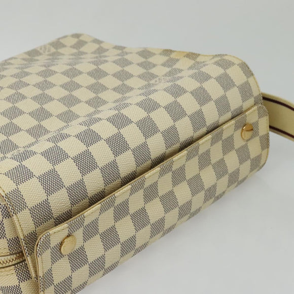 LOUIS VUITTON Damier Azur Naviglio Shoulder Bag N51189 LV Auth 131738