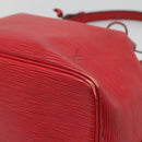 LOUIS VUITTON Epi Petit Noe Shoulder Bag Red M44107 LV Auth 131744-9