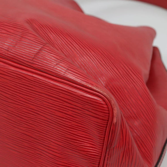 LOUIS VUITTON Epi Petit Noe Shoulder Bag Red M44107 LV Auth 131744