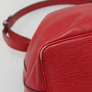 LOUIS VUITTON Epi Petit Noe Shoulder Bag Red M44107 LV Auth 131744-16
