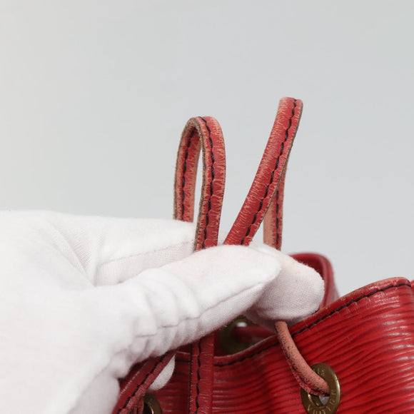 LOUIS VUITTON Epi Petit Noe Shoulder Bag Red M44107 LV Auth 131744