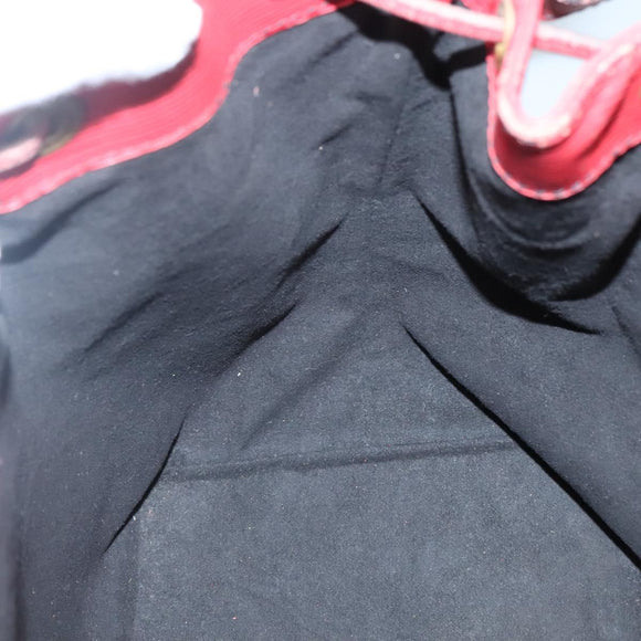 LOUIS VUITTON Epi Petit Noe Shoulder Bag Red M44107 LV Auth 131744