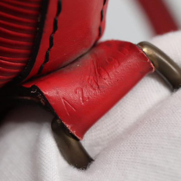 LOUIS VUITTON Epi Petit Noe Shoulder Bag Red M44107 LV Auth 131744