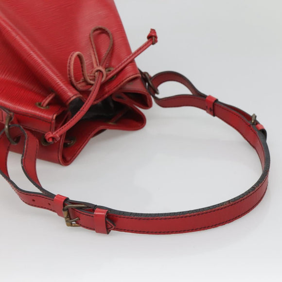 LOUIS VUITTON Epi Petit Noe Shoulder Bag Red M44107 LV Auth 131744