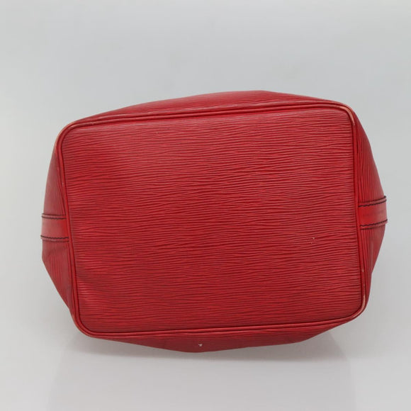 LOUIS VUITTON Epi Petit Noe Shoulder Bag Red M44107 LV Auth 131744