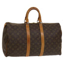 LOUIS VUITTON Monogram Keepall 45 Boston Bag M41428 LV Auth 131758-1