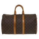 LOUIS VUITTON Monogram Keepall 45 Boston Bag M41428 LV Auth 131758-13