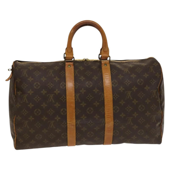 LOUIS VUITTON Monogram Keepall 45 Boston Bag M41428 LV Auth 131758