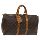LOUIS VUITTON Monogram Keepall 45 Boston Bag M41428 LV Auth 131759-1