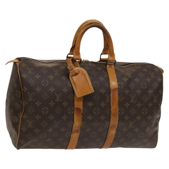 LOUIS VUITTON Monogram Keepall 45 Boston Bag M41428 LV Auth 131759