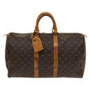 LOUIS VUITTON Monogram Keepall 45 Boston Bag M41428 LV Auth 131759-13