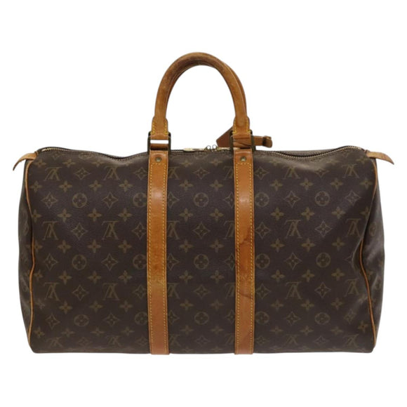 LOUIS VUITTON Monogram Keepall 45 Boston Bag M41428 LV Auth 131759