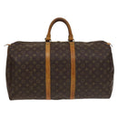 LOUIS VUITTON Monogram Keepall 55 Boston Bag M41424 LV Auth 131773-2
