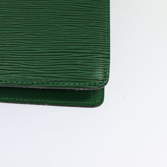 LOUIS VUITTON Epi Capuchin Shoulder Bag Green M52344 LV Auth 131777