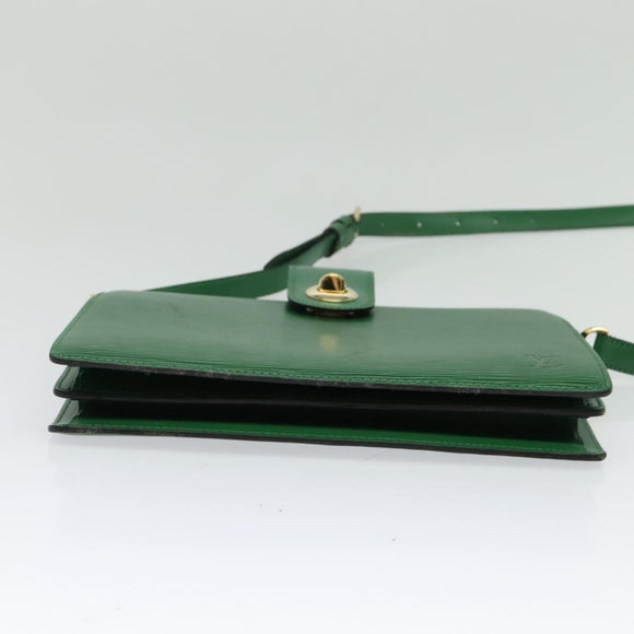 LOUIS VUITTON Epi Capuchin Shoulder Bag Green M52344 LV Auth 131777