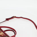 GUCCI Micro GG Supreme Doraemon Hand Bag PVC 2way Brown Gold 653952 Auth 131782A-10